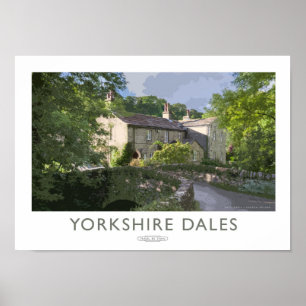 Póster Poster del ferrocarril de Yorkshire Dales