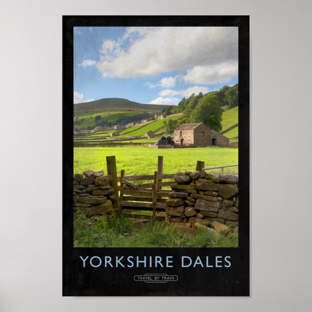 Póster Poster del Ferrocarril de Yorkshire Dales (Frente)