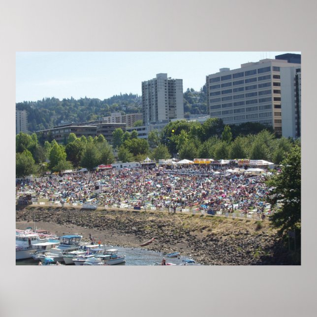 Póster Poster del Festival de Blues de Portland, 4 de jul (Frente)