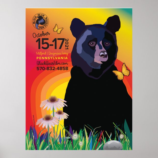 Póster poster del Festival de Cine de Oso Negro 2021 (Frente)