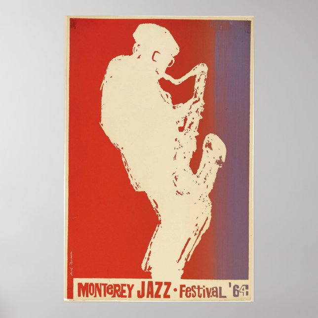 Póster Poster del Festival de Jazz de Monterey de 1964 (Frente)