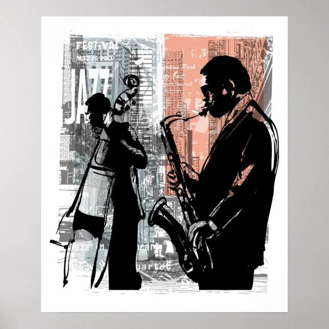 Póster poster del festival de jazz harlem (Frente)