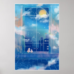 Póster Poster del Festival de la Luna de Mediados de Otoñ