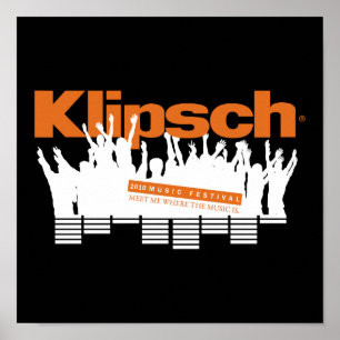 Póster Poster del festival de música de Klipsch mini 201