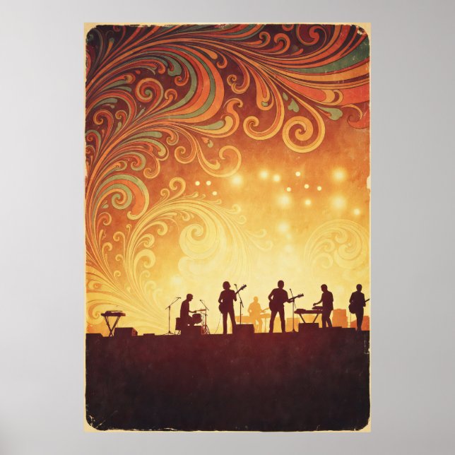 Póster Poster del Festival de Música Psicodélico de los 7 (Frente)