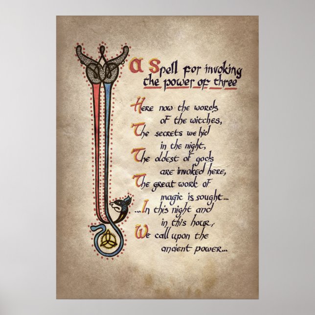 Póster poster del fiesta de hechizos de bruja fría (Frente)