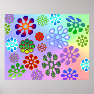 Póster Poster del flower power