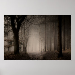 Póster Poster del Foggy Morning Rushmere Country Park (08