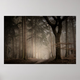 Póster Poster del Foggy Morning Rushmere Country Park (08
