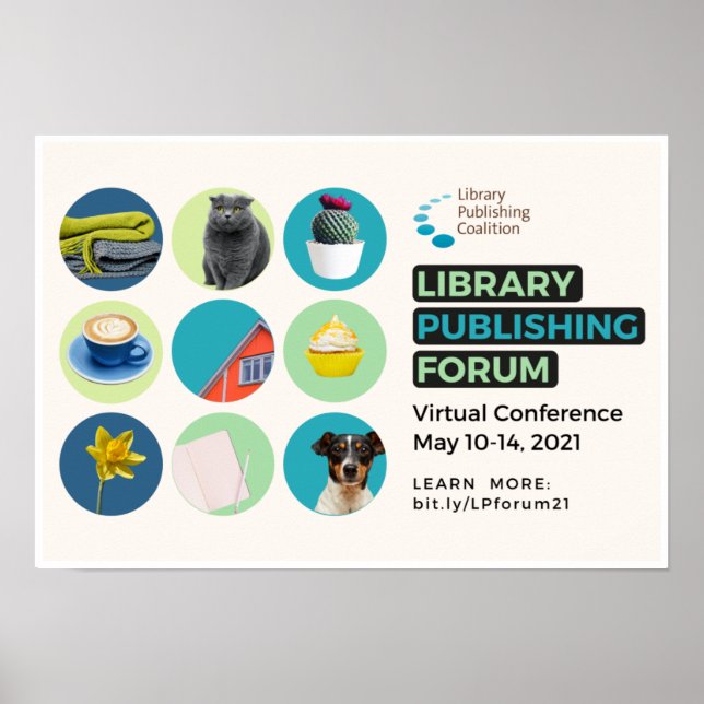 Póster Poster del foro de publicación de bibliotecas 2021 (Frente)