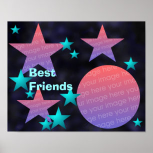 Póster Poster del fotograma de la luna y las estrellas