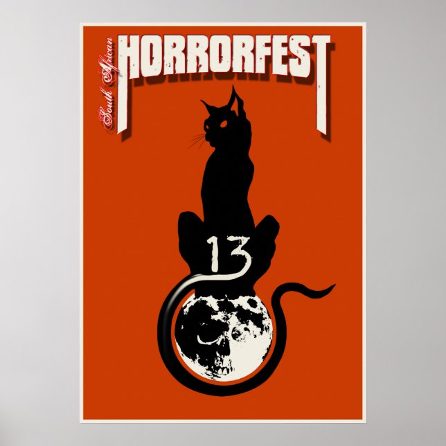 Póster Poster del gato #13 de HorrorFest (Frente)