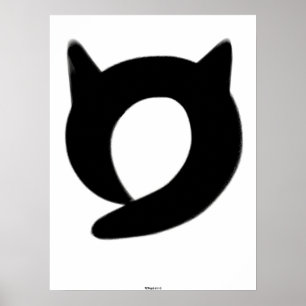 Póster Poster del gato de Enso del zen