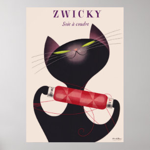 Póster Poster del gato de Zwicky de Donald Brun