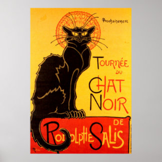 Póster Poster del gato Tournee du Chat Noir