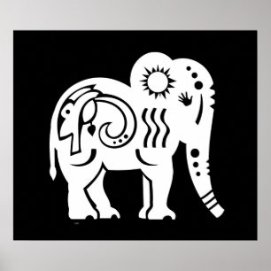 Póster Poster del Gigante Sagrado (Blanco)