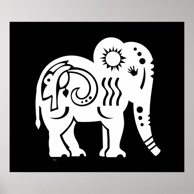 Póster Poster del Gigante Sagrado (Blanco) (Frente)