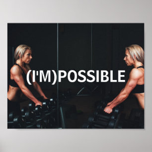 Póster poster del gimnasio de la inspiración de la