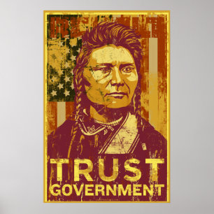 Póster Poster del gobierno de la confianza