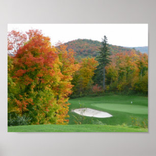 Póster Poster del golf de la caída