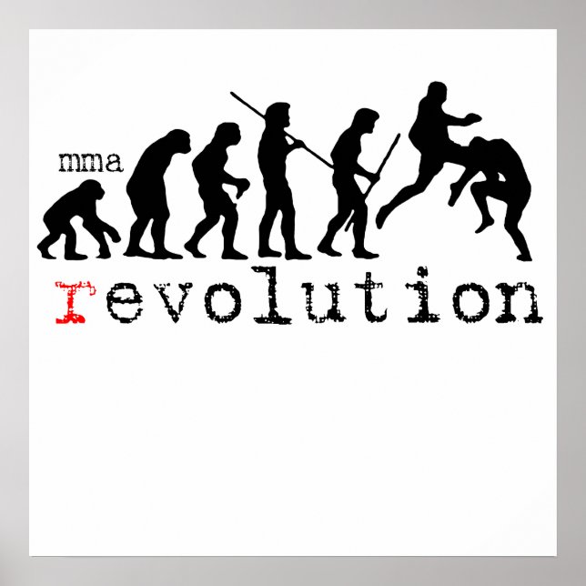 Póster poster del gráfico mma (r)evolution Print (Frente)