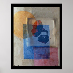 Póster Poster del gramófono