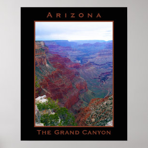Póster Poster del Gran Cañón de Arizona Rim Sur