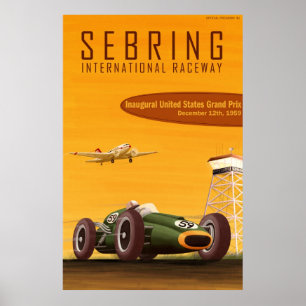 Póster poster del Gran Premio de los Estados Unidos de 19