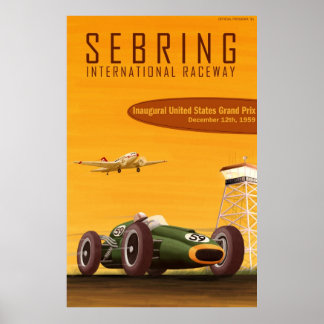 Póster poster del Gran Premio de los Estados Unidos de 19