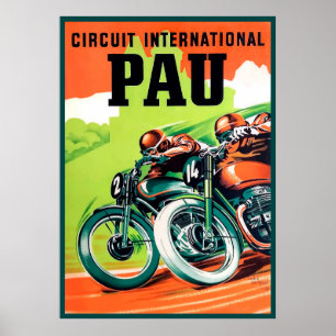 Póster poster del Gran Premio de Pau de Motociclismo de 1