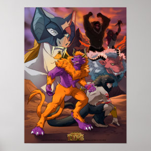 Póster Poster del grupo de "Kedamono salvaje"