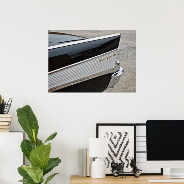 Póster Poster del guardabarros trasero del coche del aire (Oficina en casa)