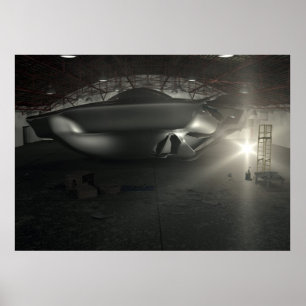 Póster Poster del hangar del UFO de Roswell