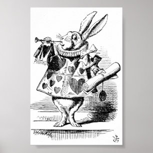 Póster Poster del Herald Rabbit Blanco (Alicia)