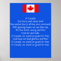 Poster del Himno Nacional de Canadá