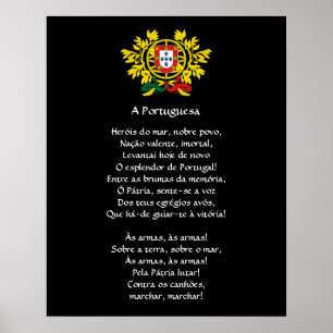 Póster Poster del Himno Nacional Portugués*