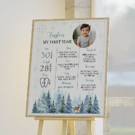 Póster Poster del hito de la foto del cumpleaños de los r