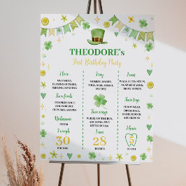 Póster Poster del hito de un cumpleaños de St. Patrick Lu