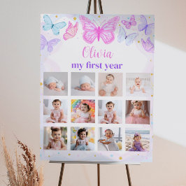 Póster Poster del hito fotográfico de cumpleaños de marip