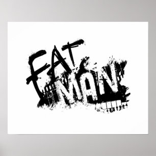Póster Poster del hombre gordo