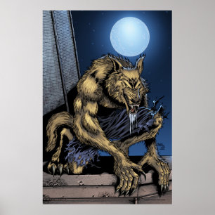 Póster Poster del hombre lobo