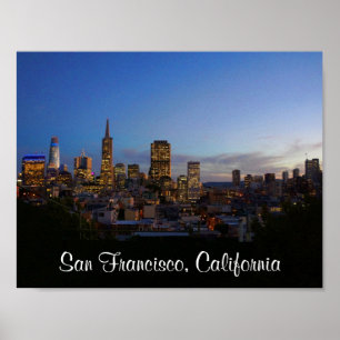 Póster Poster del horizonte #3 de San Francisco