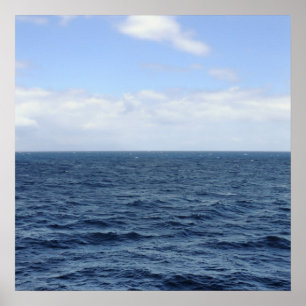 Póster poster del horizonte del mar y del cielo