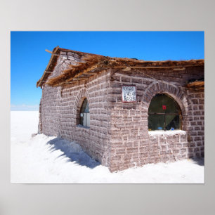 Póster Poster del hotel salino de Uyuni