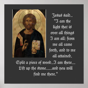 Póster Poster del icono de Q-14 Jesús