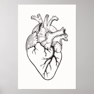 Póster Poster del ilustracion del corazón