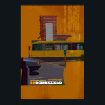 Póster Poster del ilustracion del tranvía de Darkfield<br><div class="desc">Un vector detallado ilustró el poster de Darkfield creativo. Muy textural y original.</div>