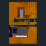 Póster Poster del ilustracion del tranvía de Darkfield<br><div class="desc">Un vector detallado ilustró el poster de Darkfield creativo. Muy textural y original.</div>