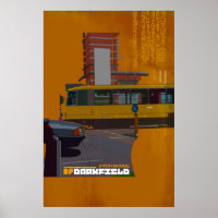 Poster del ilustracion del tranvía de Darkfield