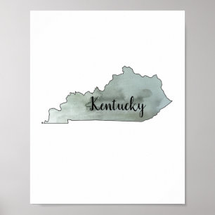 Póster Poster del Ilustracion estatal de Kentucky